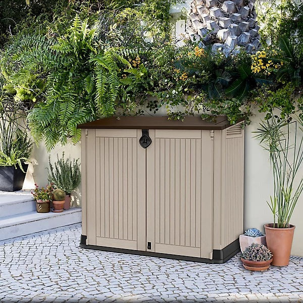 Keter Store It Out Midi Beige & brown 880L Garden storage box