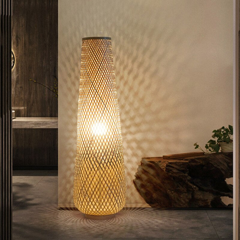 Rattan Floor Lamp | ALBA - Moralgardenlab, Floor Lamps, moralgardenlab,, Moralgardenlab, moralgardenlab.com