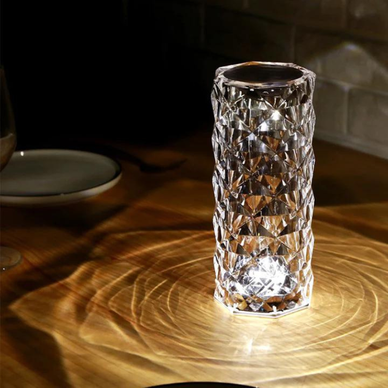 Charming Crystal Lamp - Moralgardenlab, Nordic Crystal USB Table Lamp Bedroom Touch Dimming Atmosphere Diamond Night Light Pink Projector Lamp Decor, moralgardenlab, best, Lighting, Moralgardenlab, moralgardenlab.com