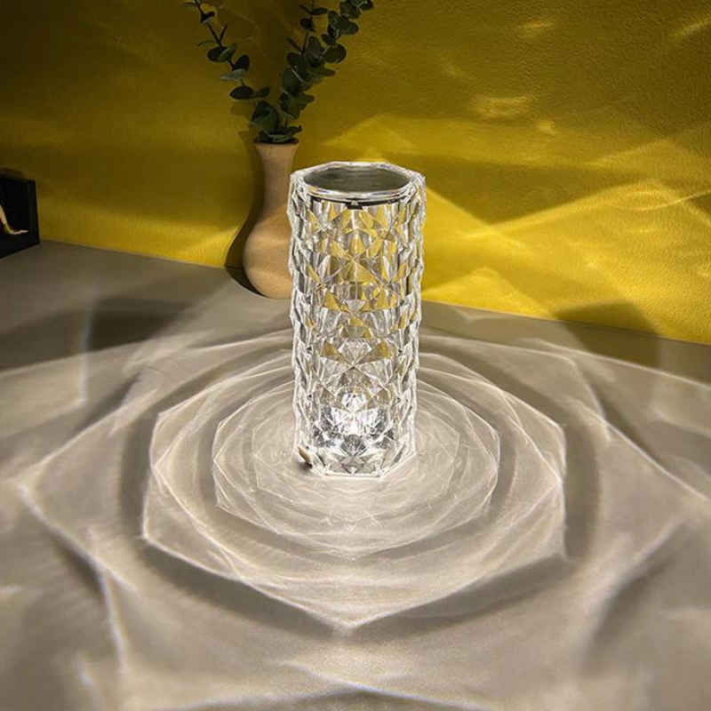 Charming Crystal Lamp - Moralgardenlab, Nordic Crystal USB Table Lamp Bedroom Touch Dimming Atmosphere Diamond Night Light Pink Projector Lamp Decor, moralgardenlab, best, Lighting, Moralgardenlab, moralgardenlab.com