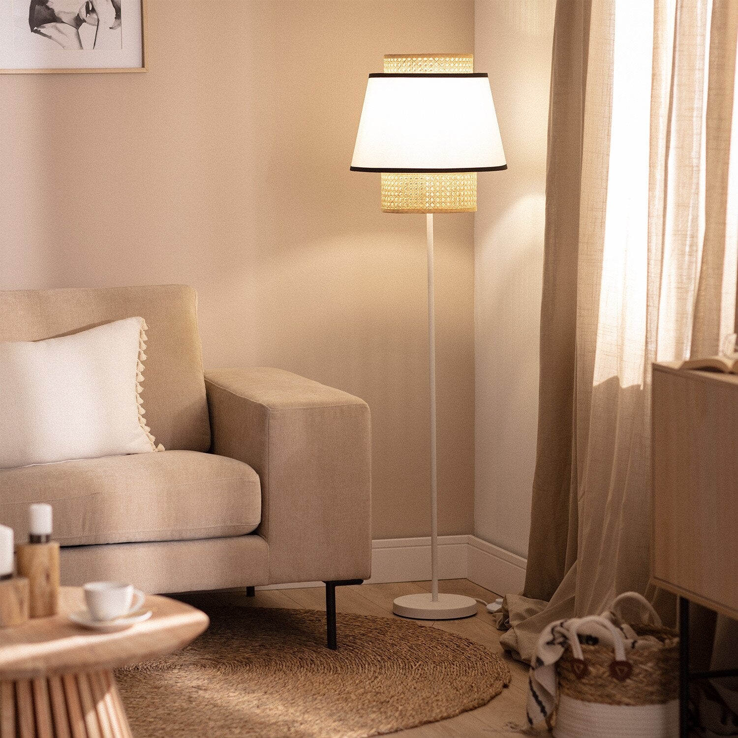 Rattan Floor Lamp | ALITTA - Moralgardenlab, Floor Lamps, moralgardenlab,, Moralgardenlab, moralgardenlab.com
