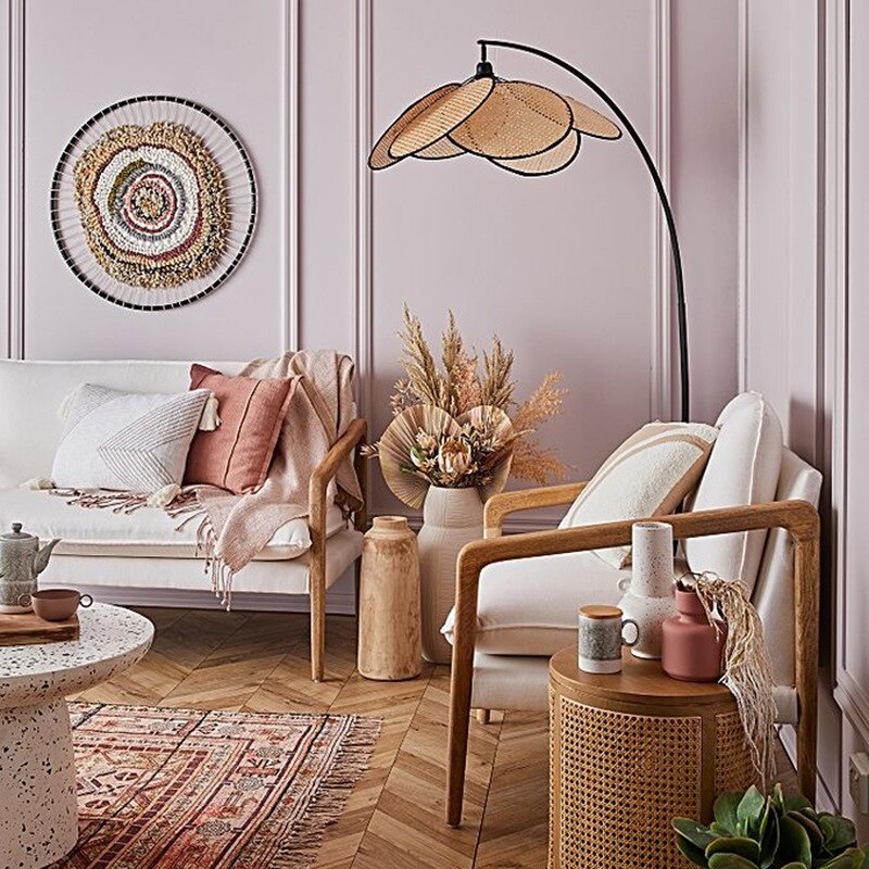 Rattan Floor Lamp | ALMA - Moralgardenlab, Floor Lamps, moralgardenlab,, Moralgardenlab, moralgardenlab.com