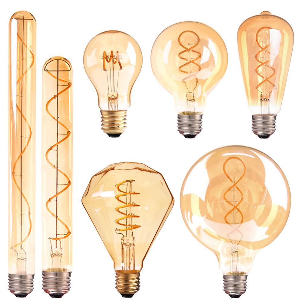 LED E27 Amber Bulb G95 - Moralgardenlab, Bulb, moralgardenlab, Bulb, Moralgardenlab, moralgardenlab.com