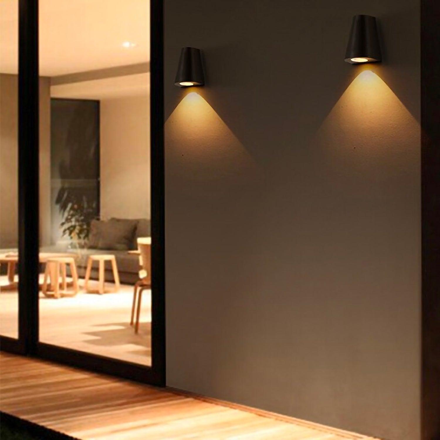 Outdoor Wall Light | NUSAKAN - Moralgardenlab, Outdoor Wall Light, moralgardenlab, Outdoor Wall Light, Wall Lights outdoor, Designer Wall Lights, Wall Lights outdoor, LED Wall Lights, Modern Wall Lights, Colour_Grey, Colour_Black, Lighting outdoor, Material_Steel/Alu, Room_Outdoor, Prix_100€-199€, Style_Contemporain, Size_Petit (<40cm), Moralgardenlab, moralgardenlab.com