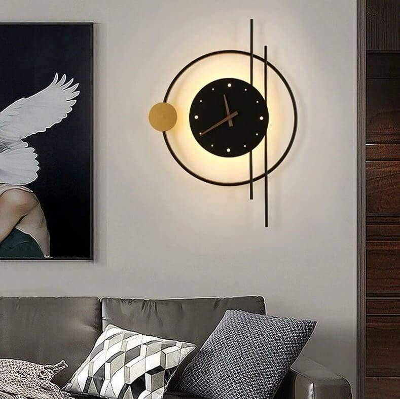 Wall Light | CLOCK - Moralgardenlab, Wall Light, moralgardenlab, Wall Light, Office, Bedroom, Hallway, Kitchen, design, Gold, Escalier, Modern, Wall, Wall, Black, Original, Bathroom, Dining Room, Living Room, Scandinavian, Moralgardenlab, moralgardenlab.com