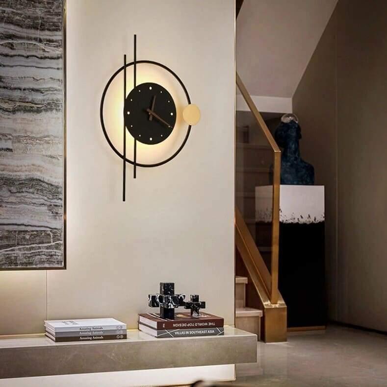 Wall Light | CLOCK - Moralgardenlab, Wall Light, moralgardenlab, Wall Light, Office, Bedroom, Hallway, Kitchen, design, Gold, Escalier, Modern, Wall, Wall, Black, Original, Bathroom, Dining Room, Living Room, Scandinavian, Moralgardenlab, moralgardenlab.com