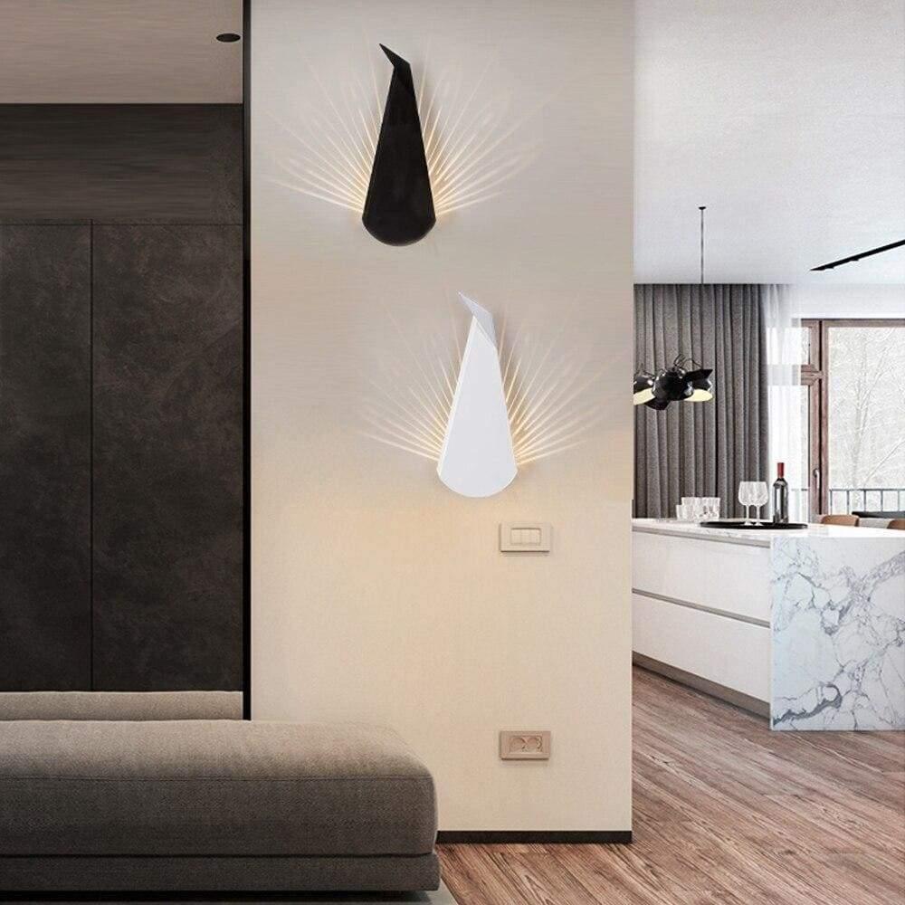 Wall Light | PEACOCK - Moralgardenlab, Wall Light, moralgardenlab, Animal, Wall Light, White, Office, Bedroom, Hallway, Kitchen, design, Gold, Escalier, Modern, Black, Original, Bathroom, Dining Room, Living Room, Moralgardenlab, moralgardenlab.com