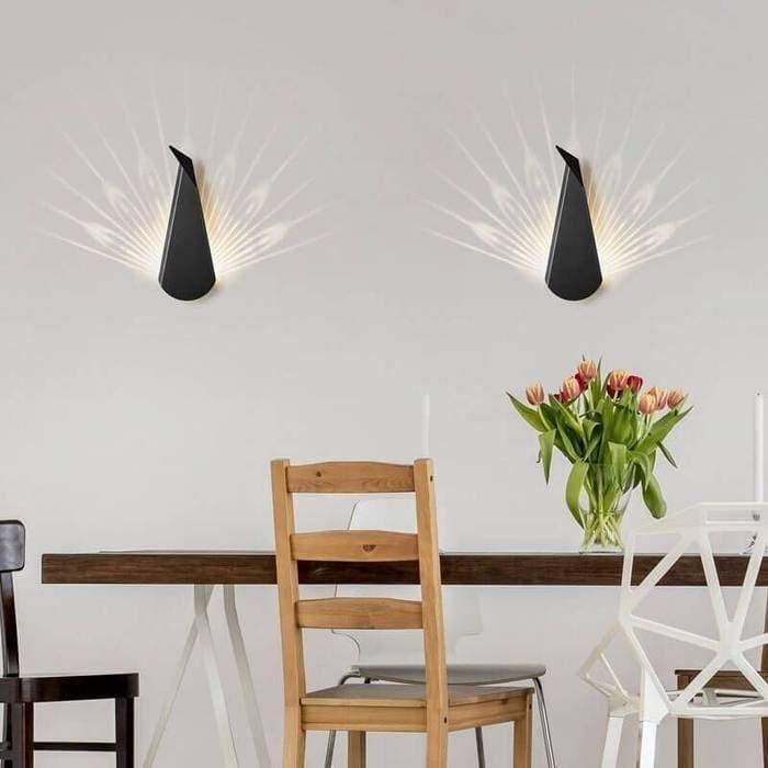 Wall Light | PEACOCK - Moralgardenlab, Wall Light, moralgardenlab, Animal, Wall Light, White, Office, Bedroom, Hallway, Kitchen, design, Gold, Escalier, Modern, Black, Original, Bathroom, Dining Room, Living Room, Moralgardenlab, moralgardenlab.com