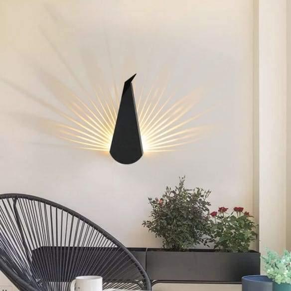 Wall Light | PEACOCK - Moralgardenlab, Wall Light, moralgardenlab, Animal, Wall Light, White, Office, Bedroom, Hallway, Kitchen, design, Gold, Escalier, Modern, Black, Original, Bathroom, Dining Room, Living Room, Moralgardenlab, moralgardenlab.com