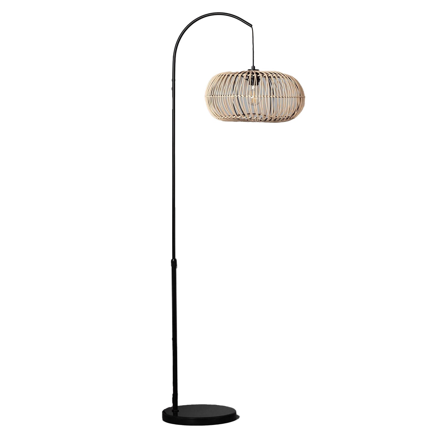 Rattan Floor Lamp | Clear - Moralgardenlab, Floor Lamps, moralgardenlab,, Moralgardenlab, moralgardenlab.com