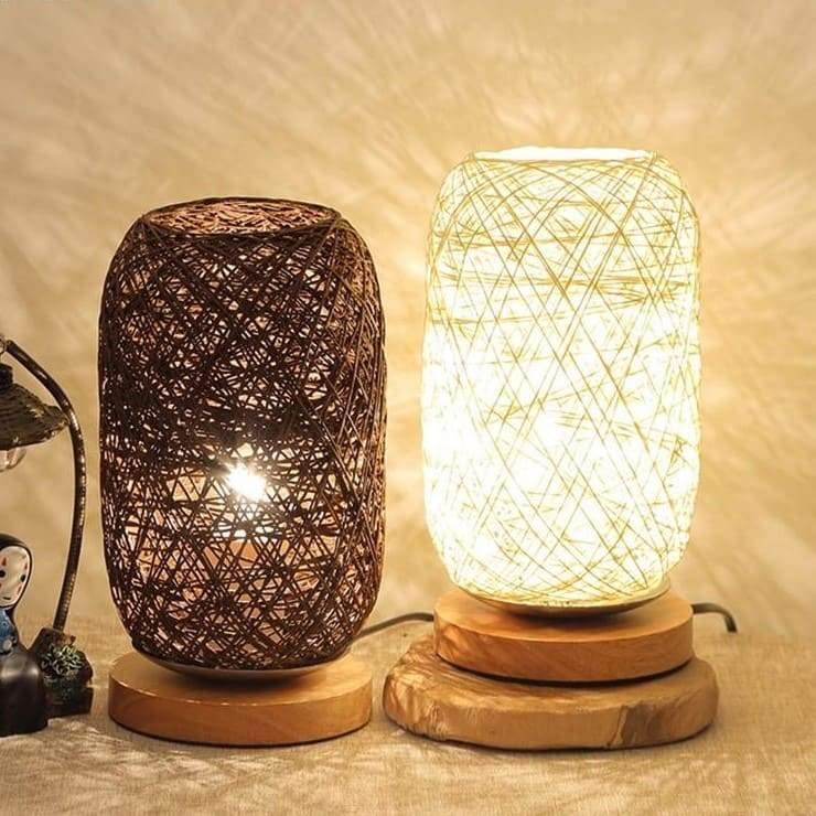 Bedside Lamp | Rattan - Moralgardenlab, Bedside Lamp, moralgardenlab, Office, Bedroom, Industrial, Lamp, Dining Room, Living Room, vintage, Moralgardenlab, moralgardenlab.com