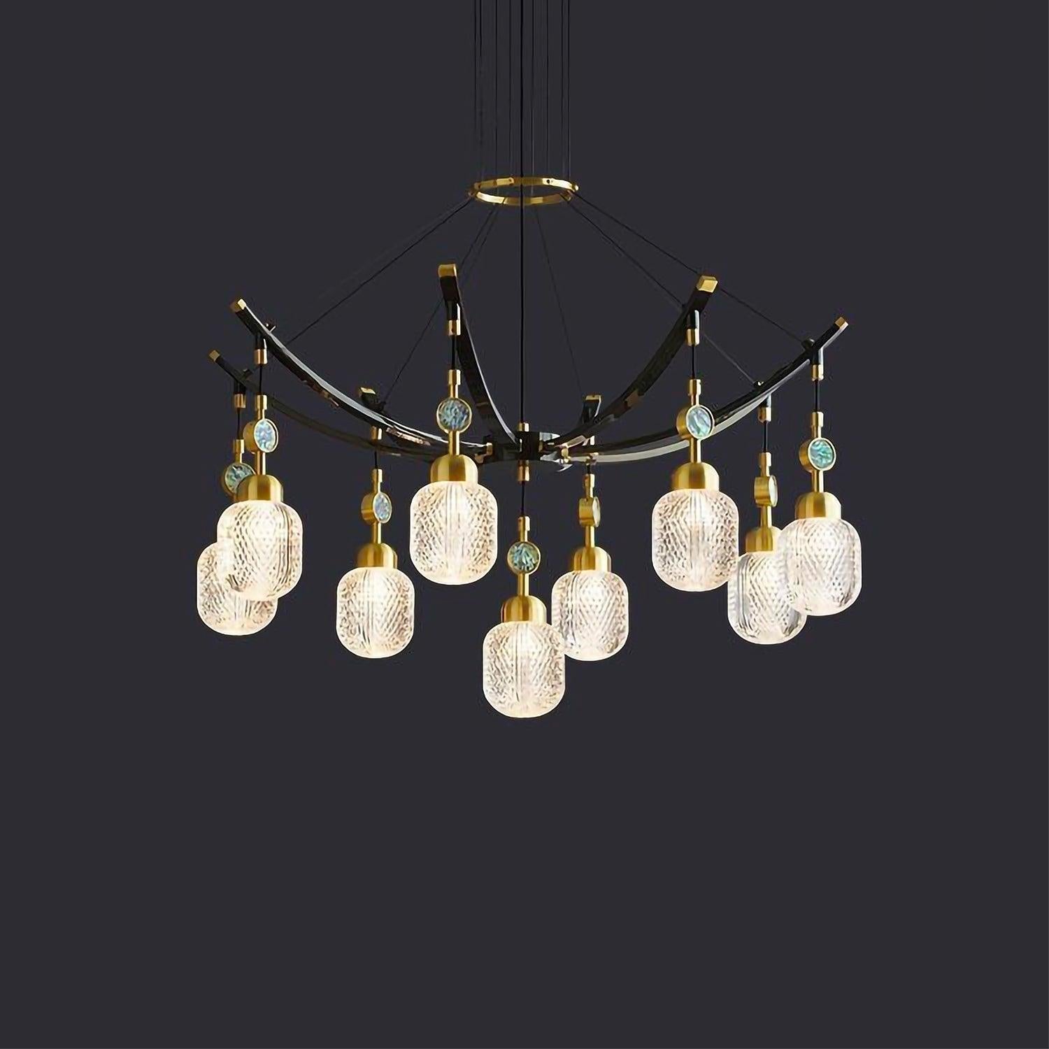 Unique Piece | Pendant Light | BÉLÉNOS - Moralgardenlab, Unique Pieces, moralgardenlab, Colour_Multicolore, Indoor Lighting, Material_Steel/Alu, Material_Crystal, Room_Bedroom, Room_Kitchen, Room_Dining Room, Room_Living Room, Room_Living_Room, Unique Pieces, Prix_1000€-1999€, Prix_2000€-2999€, Style_Baroque, Style_Haussmannien, Size_Moyen (51cm to 100cm), Moralgardenlab, moralgardenlab.com
