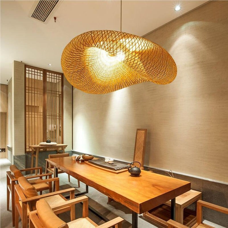 Rattan Chandelier | NIDOISEAY