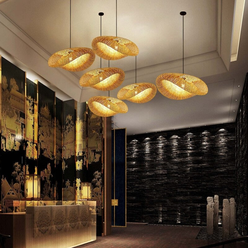 Rattan Chandelier | NIDOISEAY